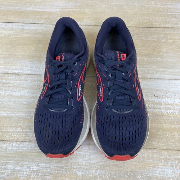 Brooks Glycerin 19 Women's Running Shoes US 9 Navy & Coral Low Top 1203431B472 - Picture 9 of 12